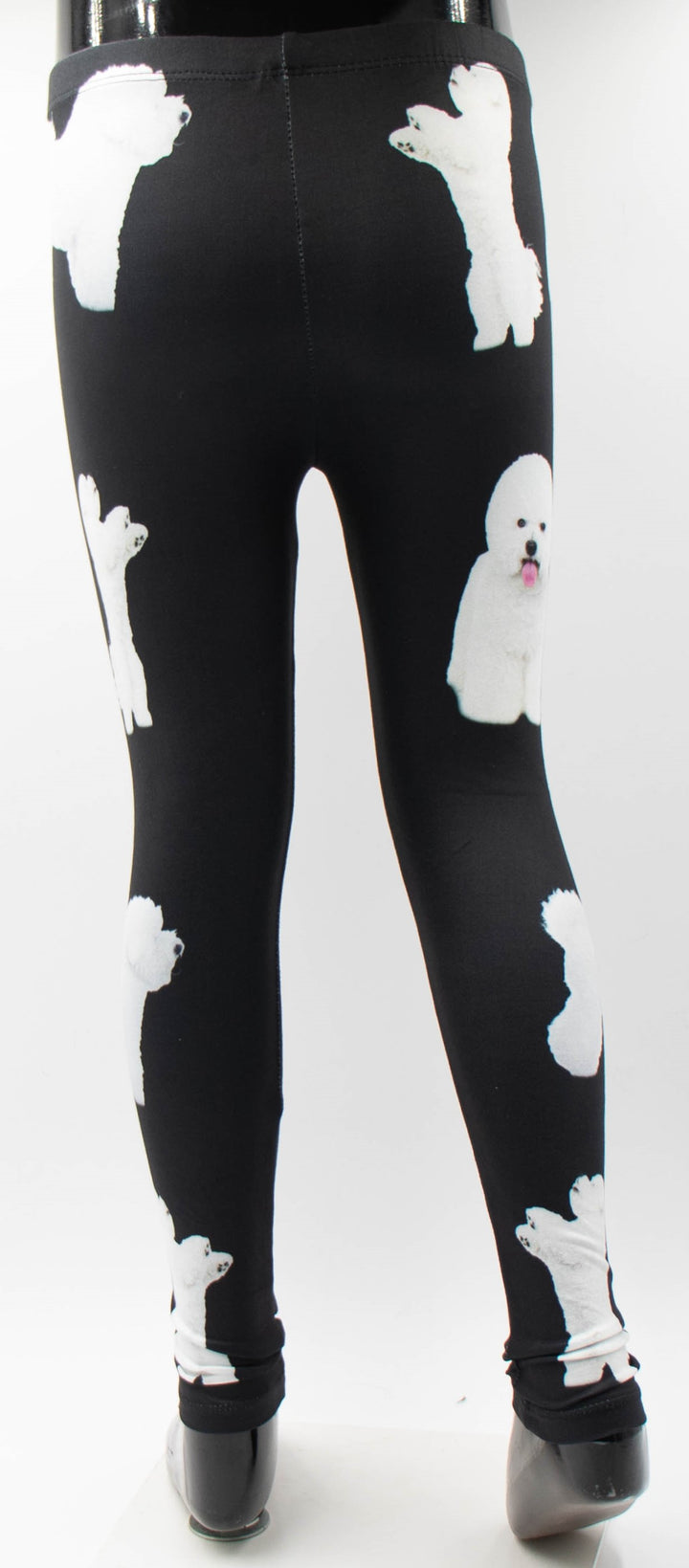 Girls Bichon Print Leggings