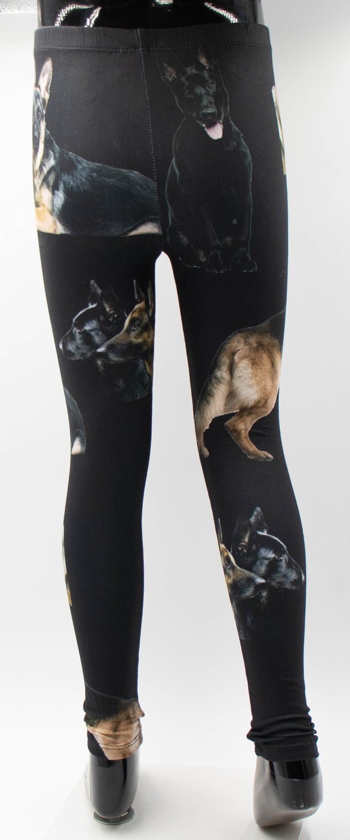 Girls German Shepherd Print Leggings