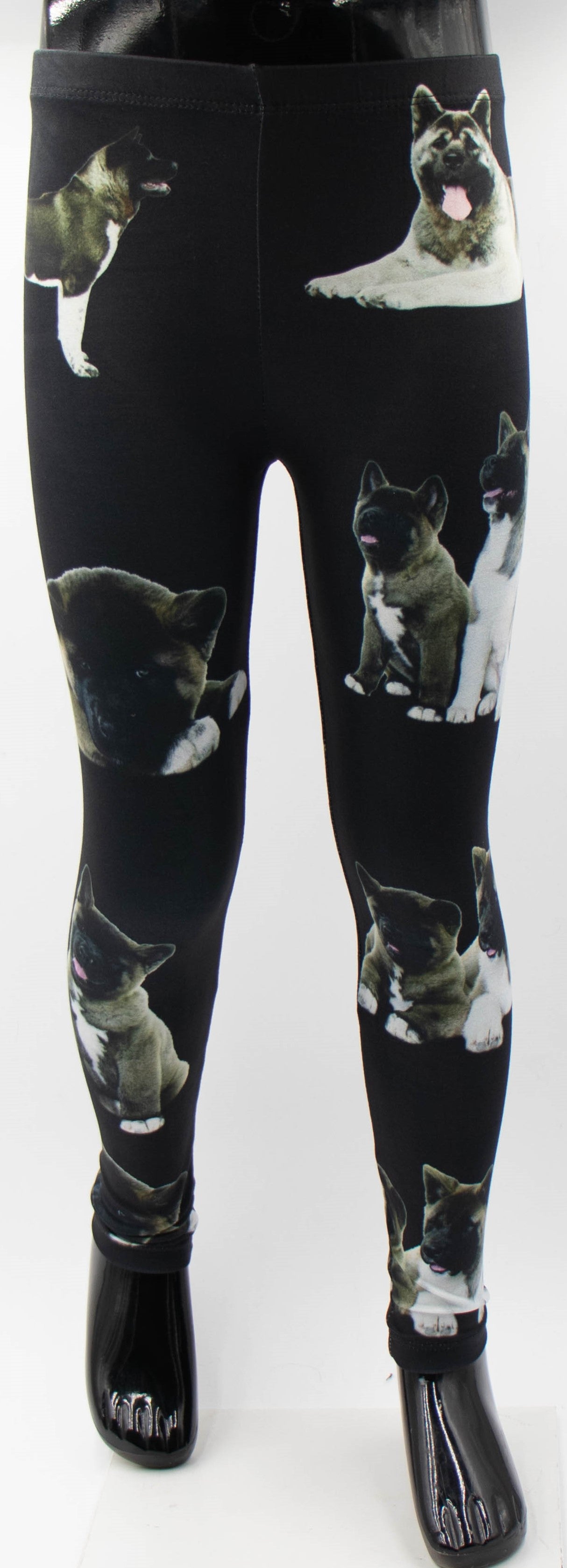 Akita Puppy Print - Girls' Lifestyle Leggings | Denimaxx Luxury