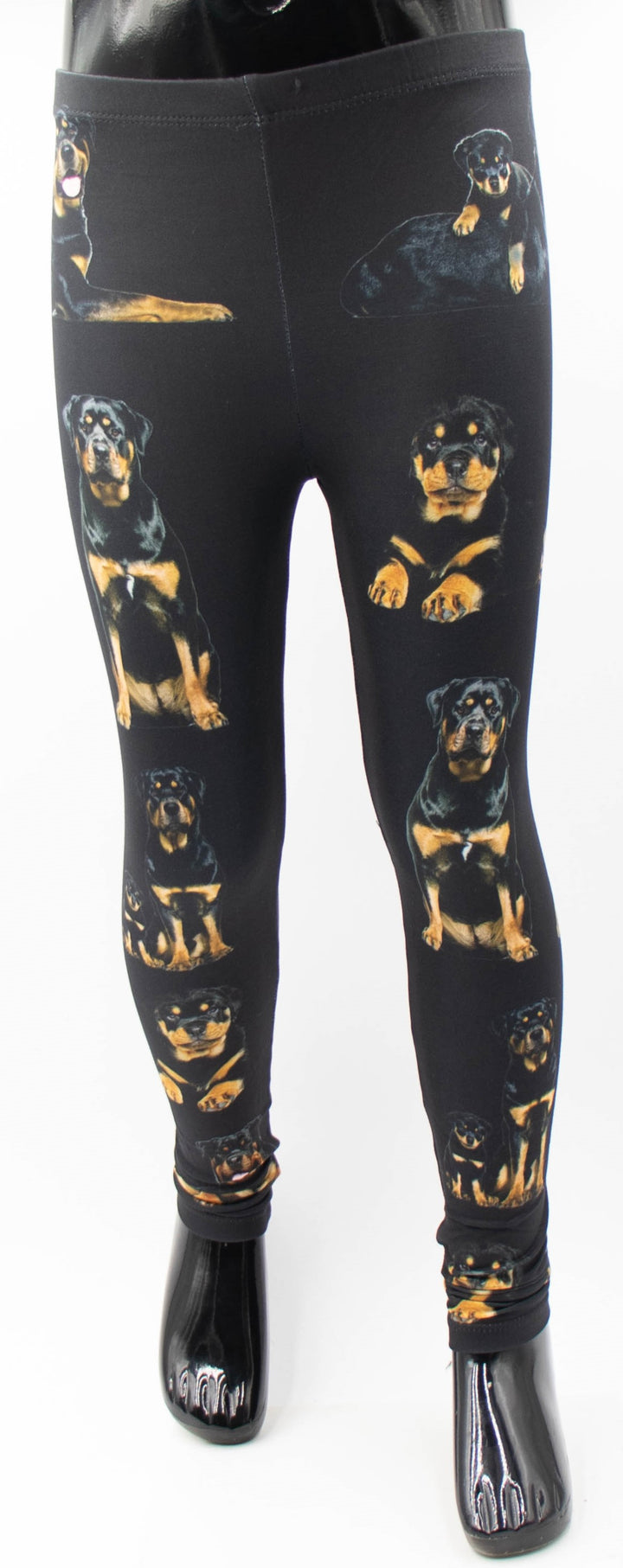 Rottweiler Print Girls Leggings
