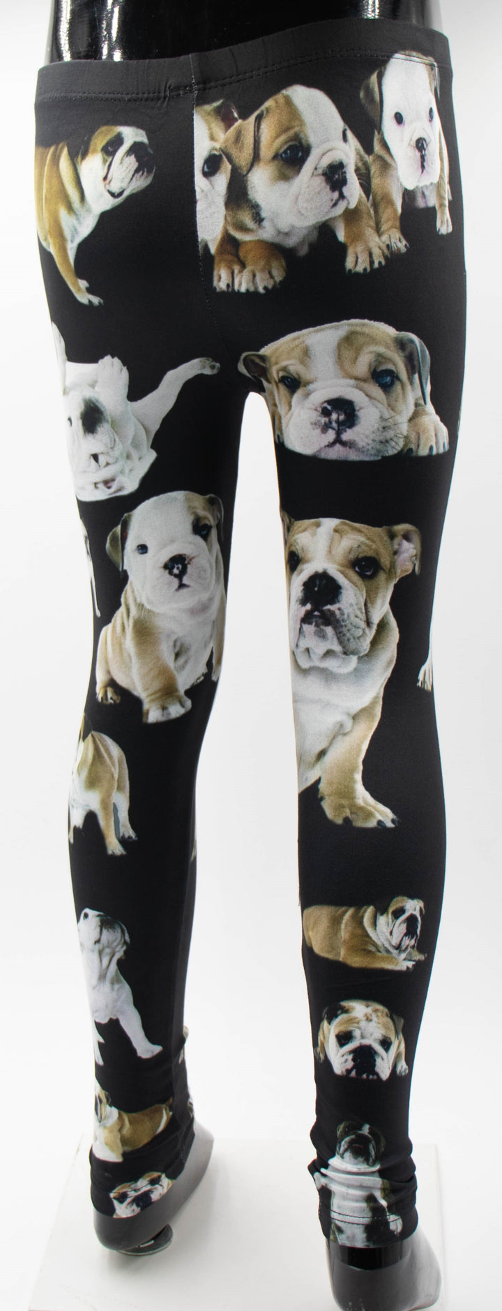 English Bulldog Print Girls Leggings