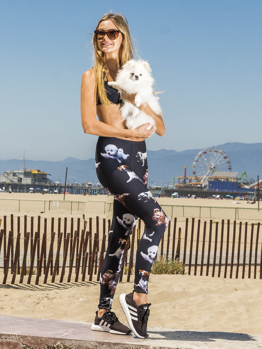 Pug Puppy Print - Girls' Athleisure Leggings – Denimaxx