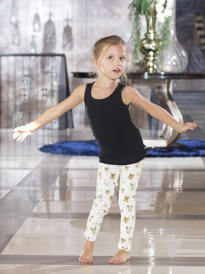 All-Over Kitty Print - Girls' Signature Leggings - Denimaxx