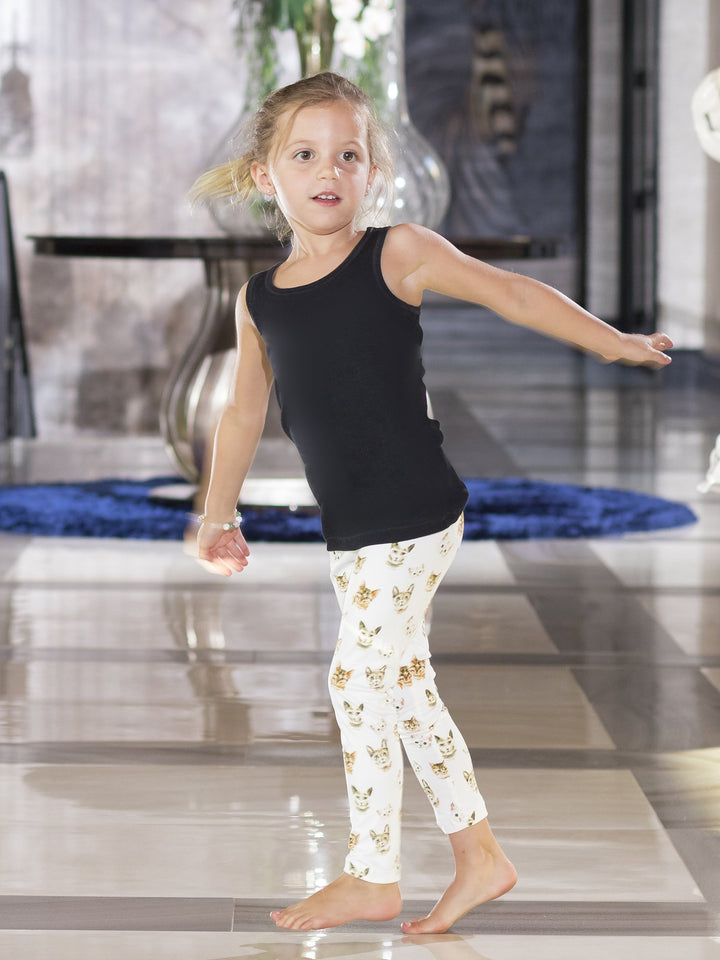 All-Over Kitty Print - Girls' Signature Leggings - Denimaxx