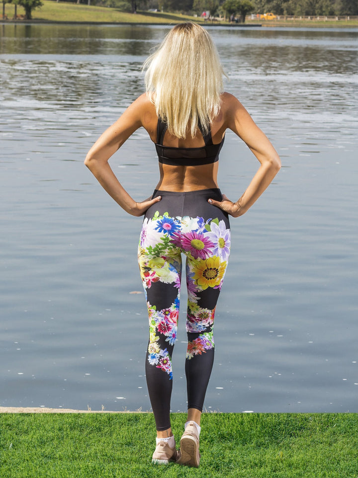 Floral Skull Leggings - Denimaxx