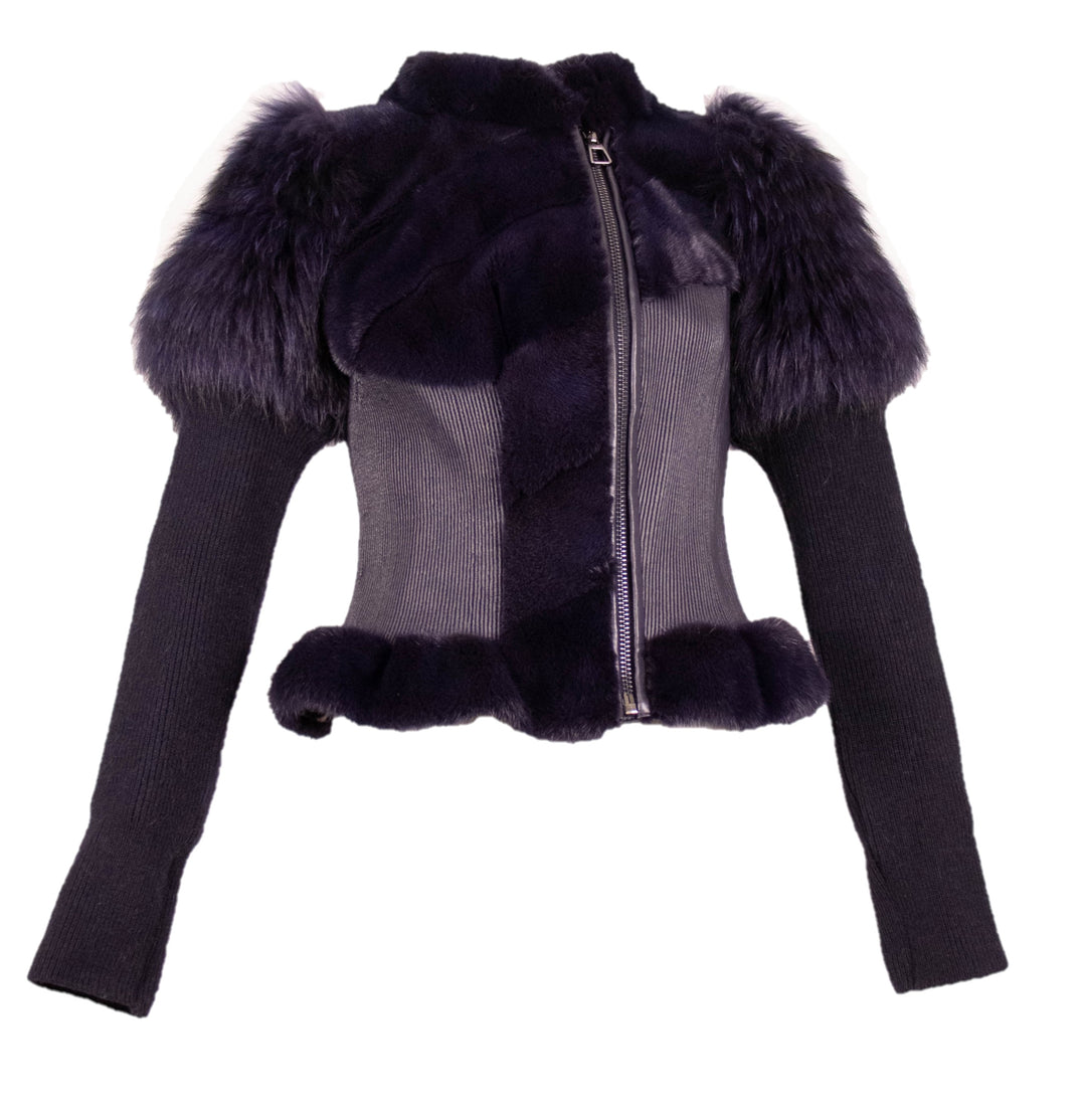 Mink Leather & Fox Jacket
