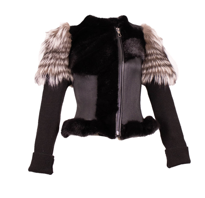 Mink Leather & Fox Jacket