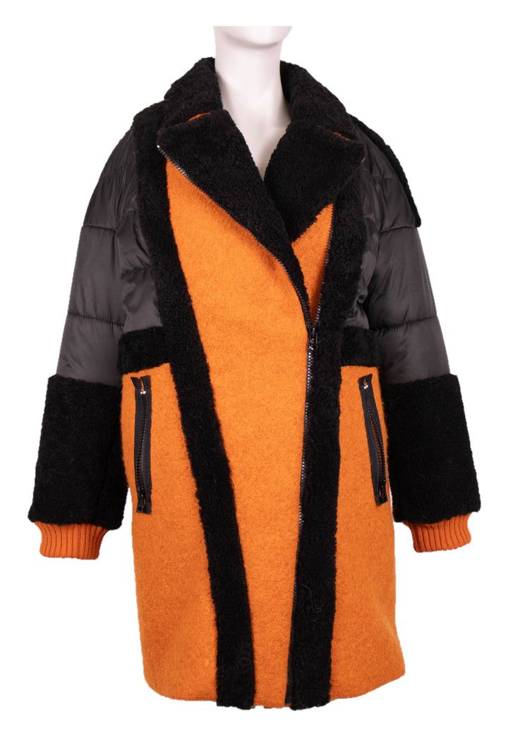 Satin Shearling Coat
