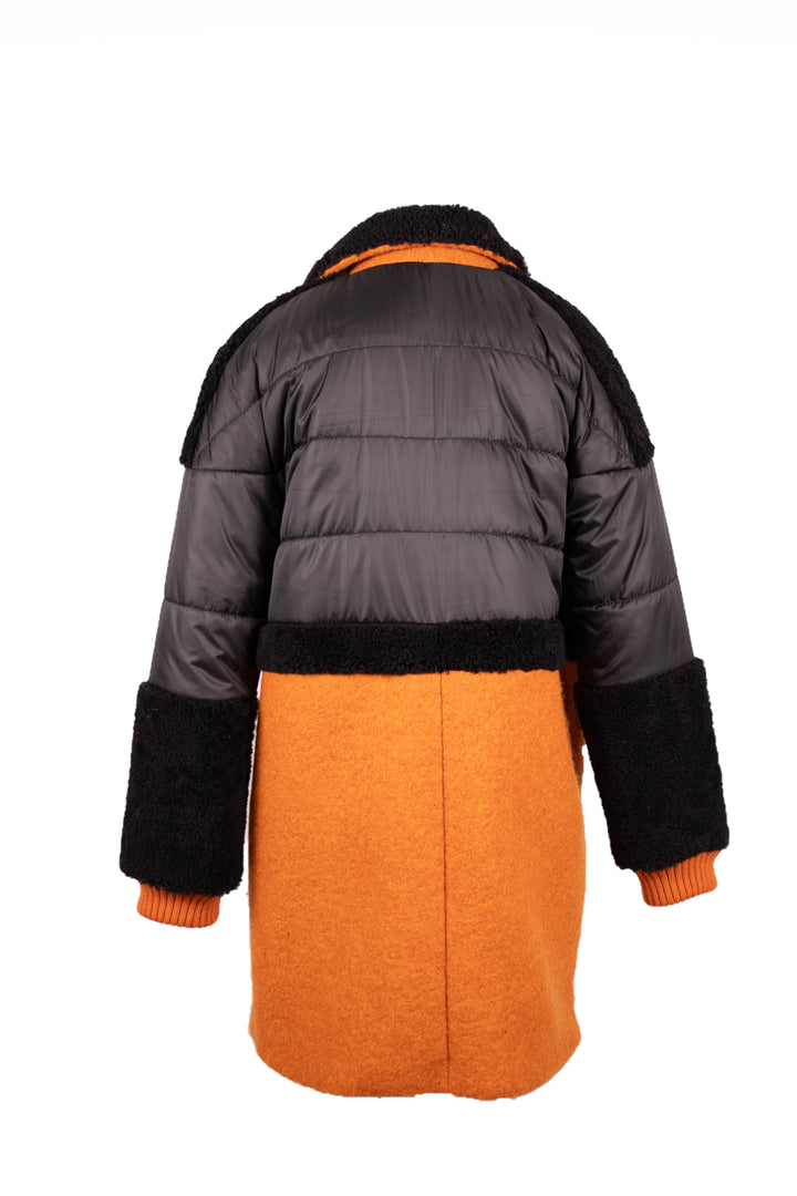 Satin Shearling Coat