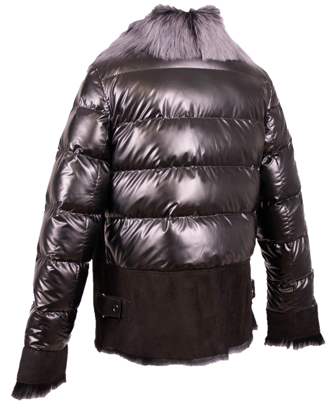 Satin Shearling Jacket