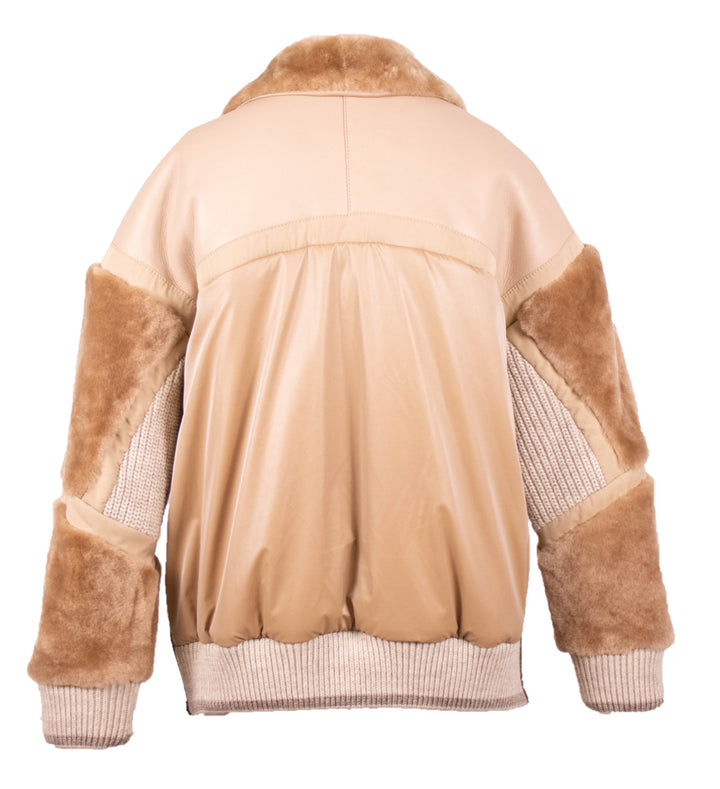 Satin Shearling Jacket