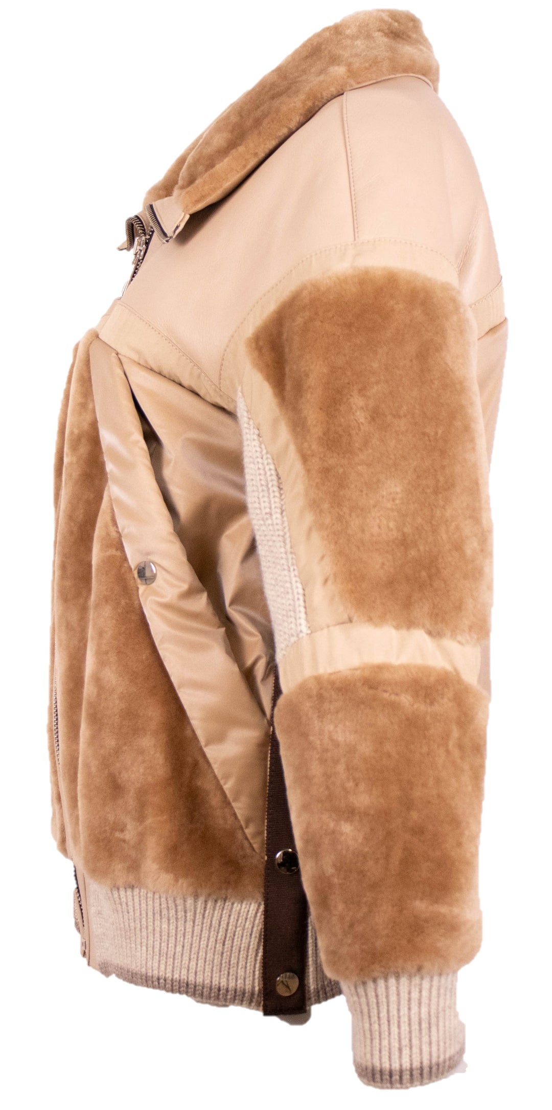 Satin Shearling Jacket