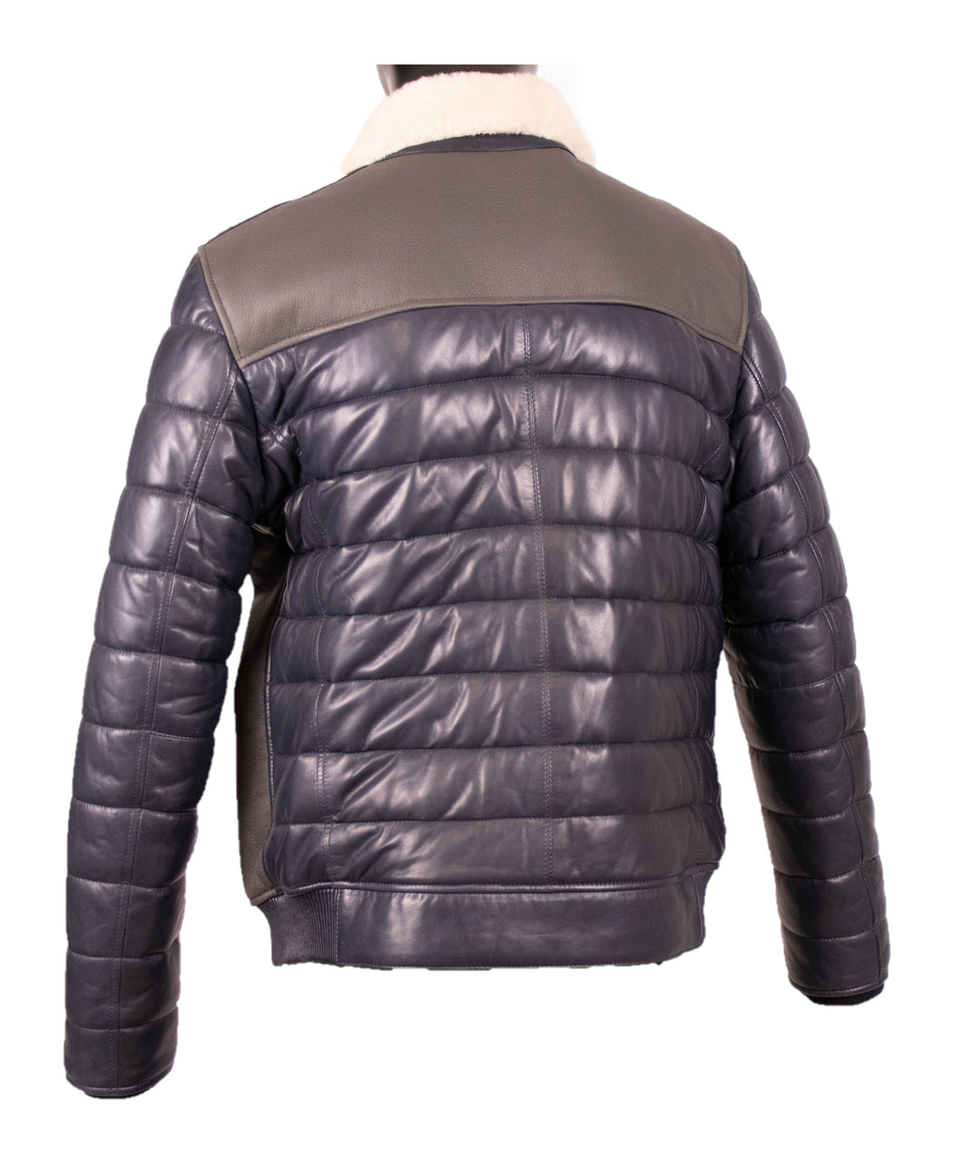 Shearling Jacket With Leather Sleeves