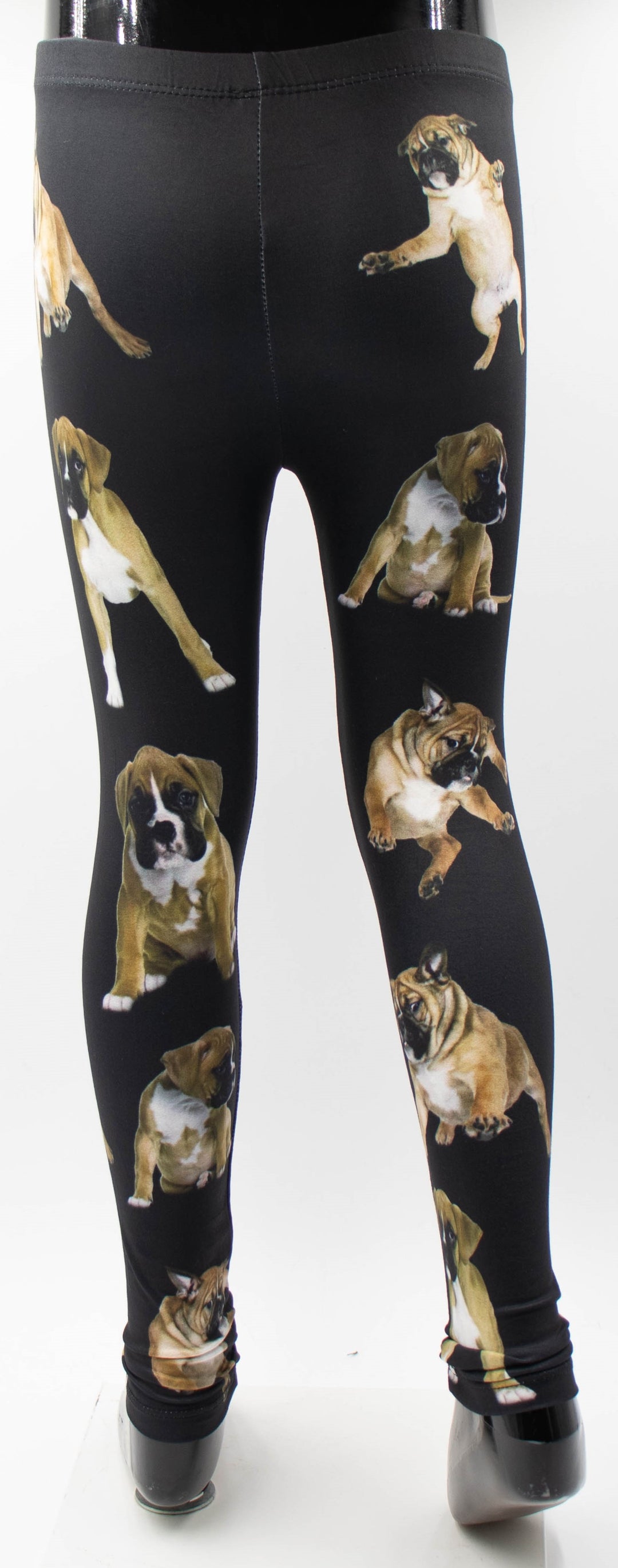Girls Boxer Print Leggings