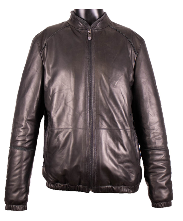 Leather With Shearling Lining Jacket 133