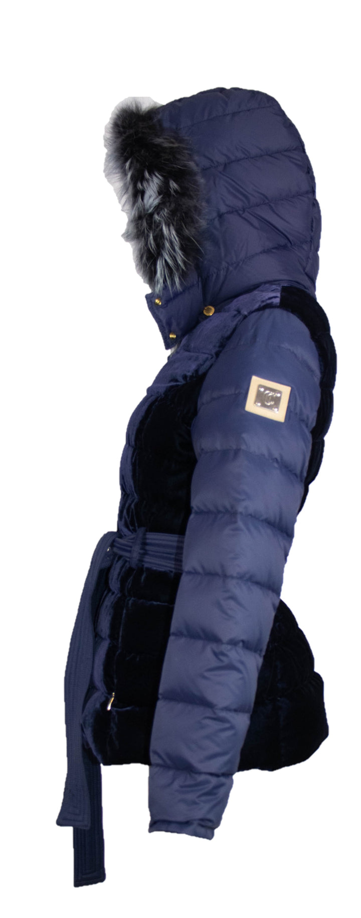 Velvet Satin Goose Down Jacket