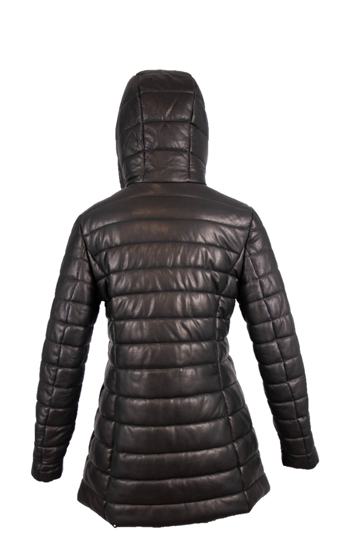 Fitted Leather Coat