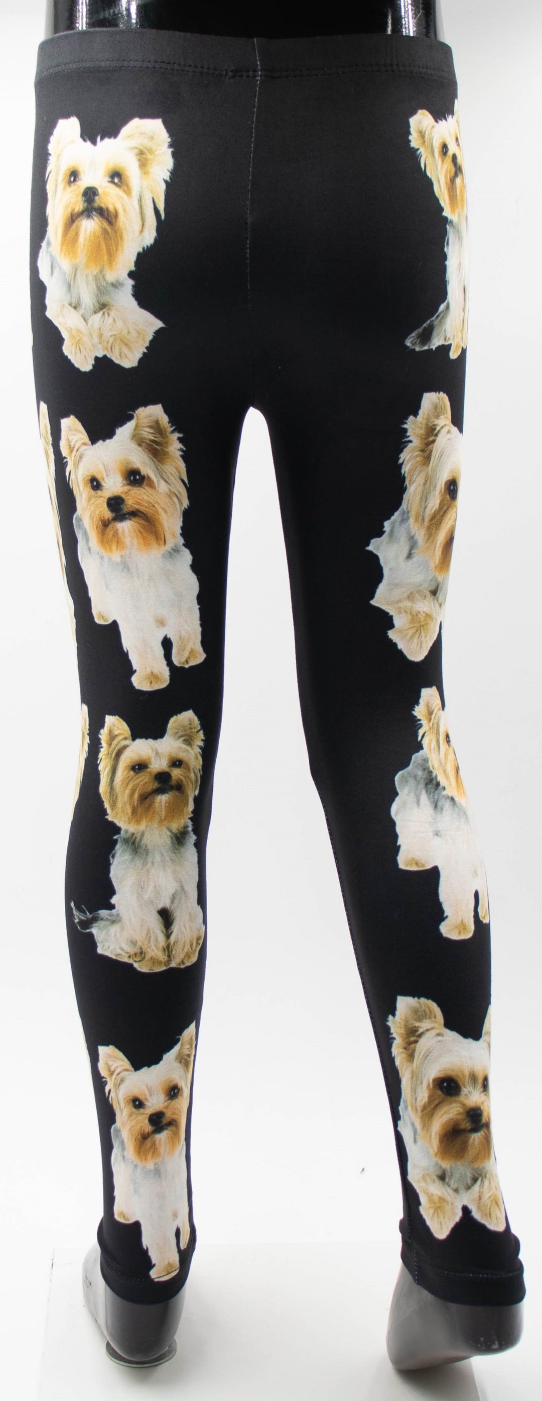 Girls Yorkie Print Leggings