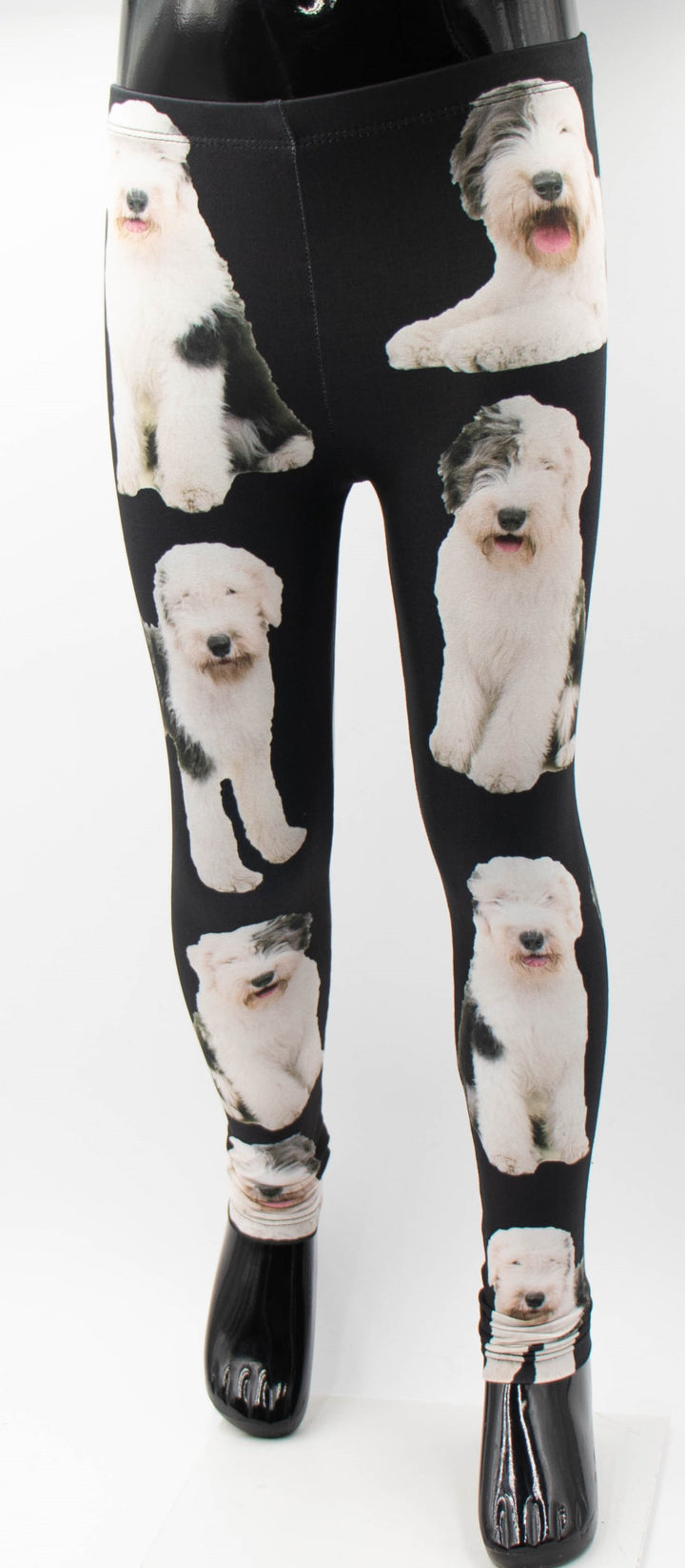 Girls English Sheepdog Leggings