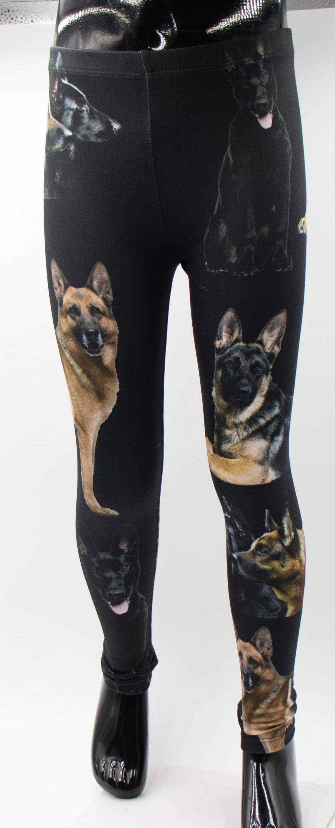 Girls German Shepherd Print Leggings Denimaxx