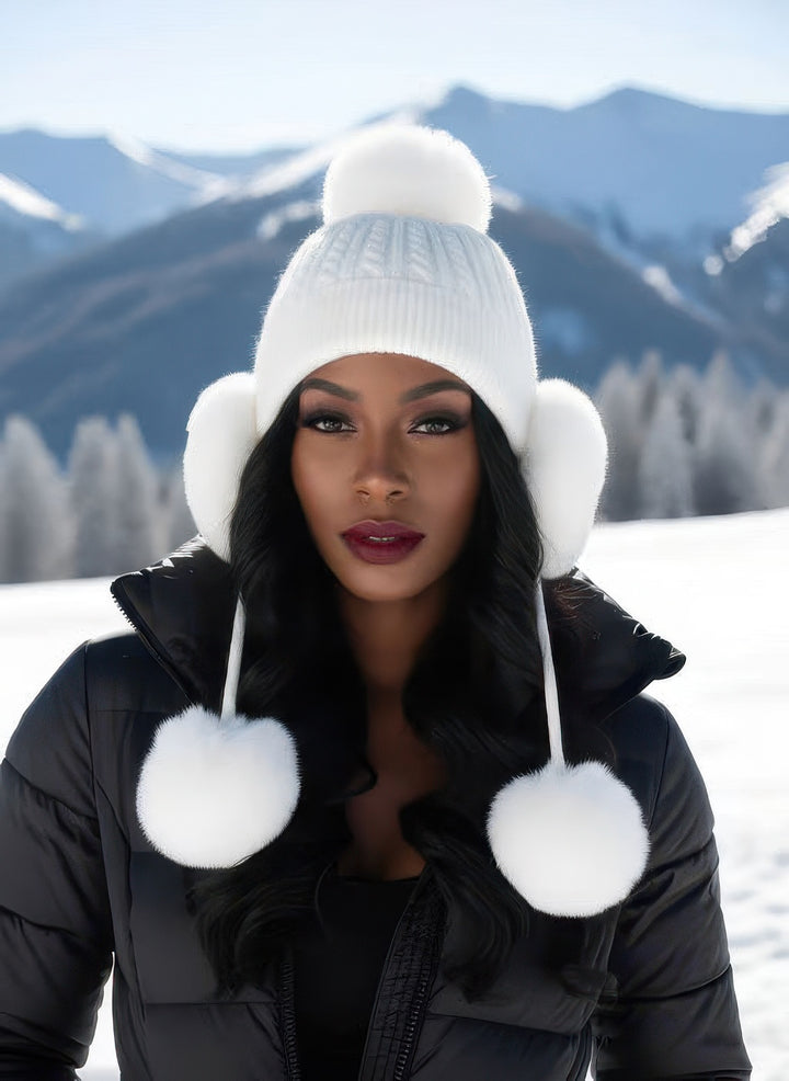 Faux Fur Knit Hat