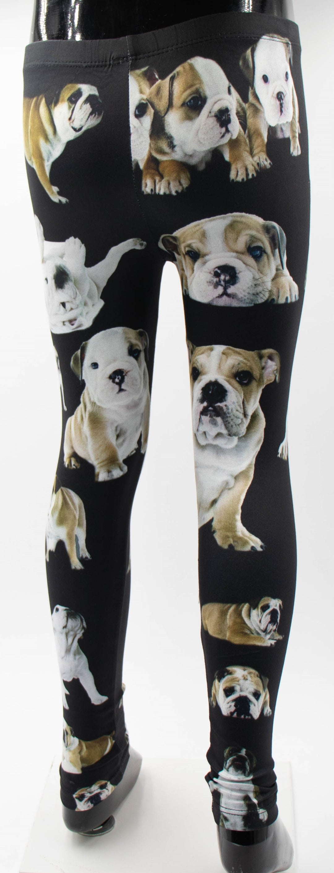 English Bulldog Print Girls Leggings