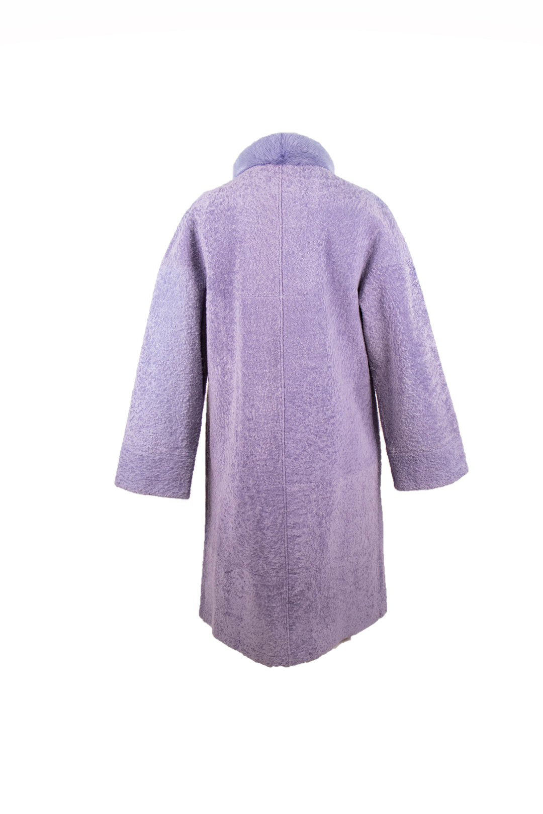 Reversible Shearling Coat With Mink Trim