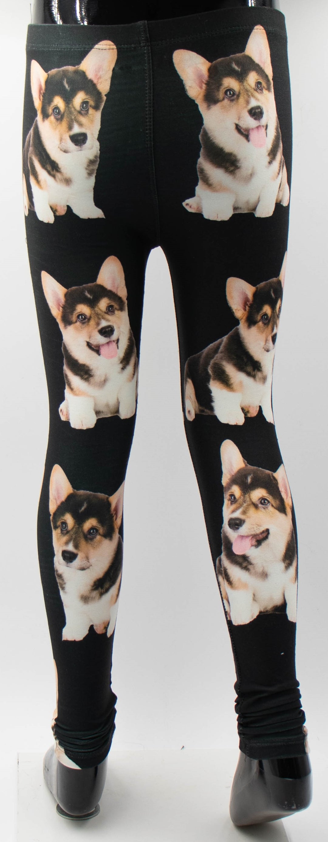 Corgie Print Girls Leggings