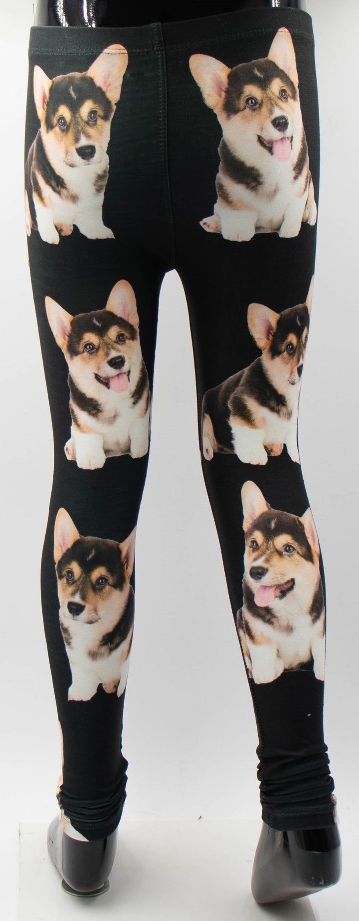 Corgie Print Girls Leggings
