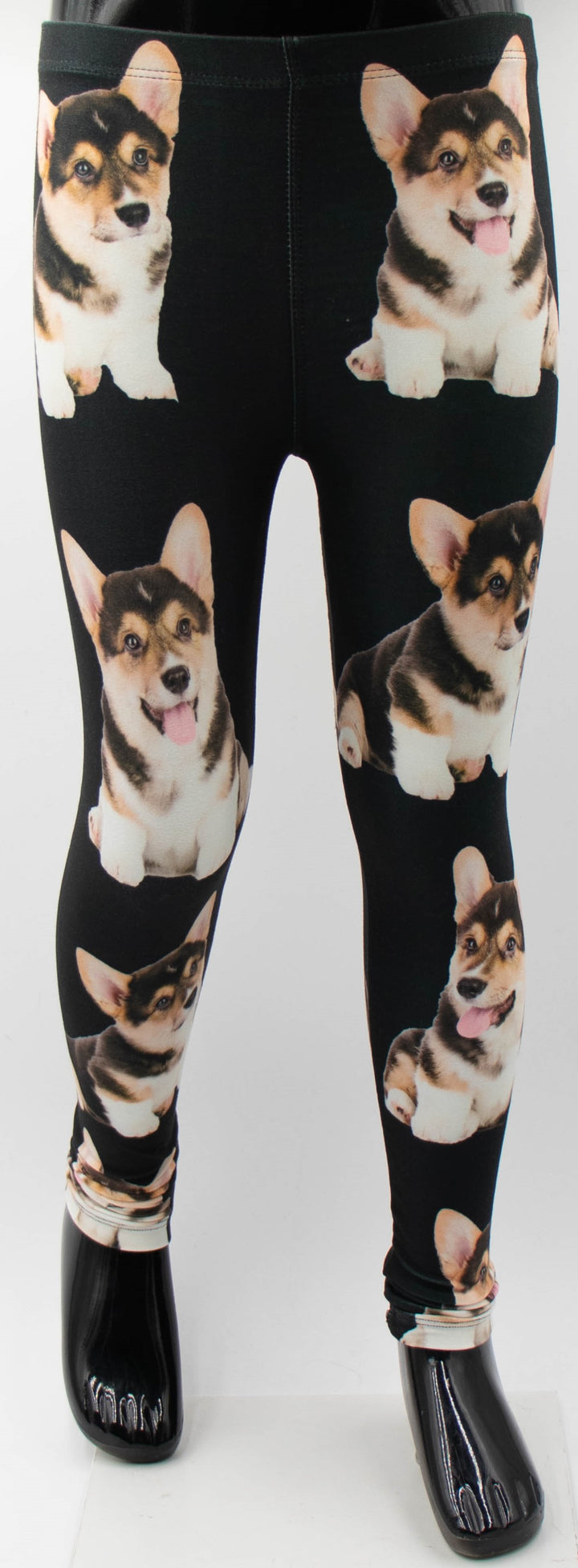 Corgie Print Girls Leggings