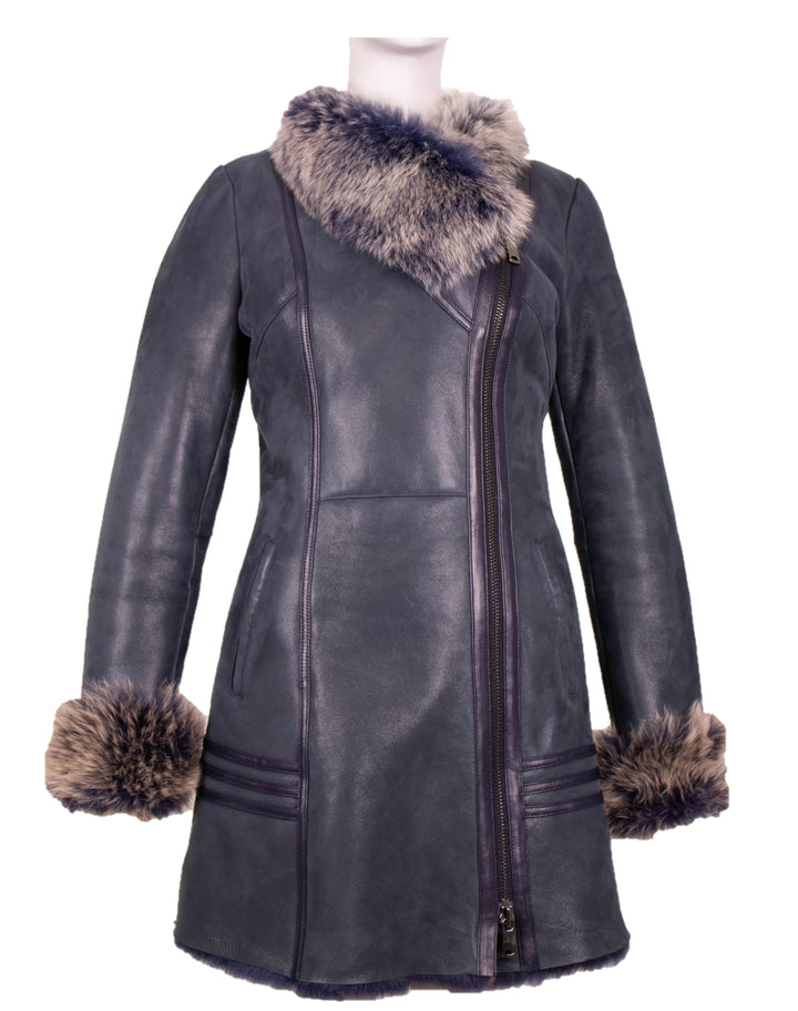 Shearling Coat With Detachable Hood