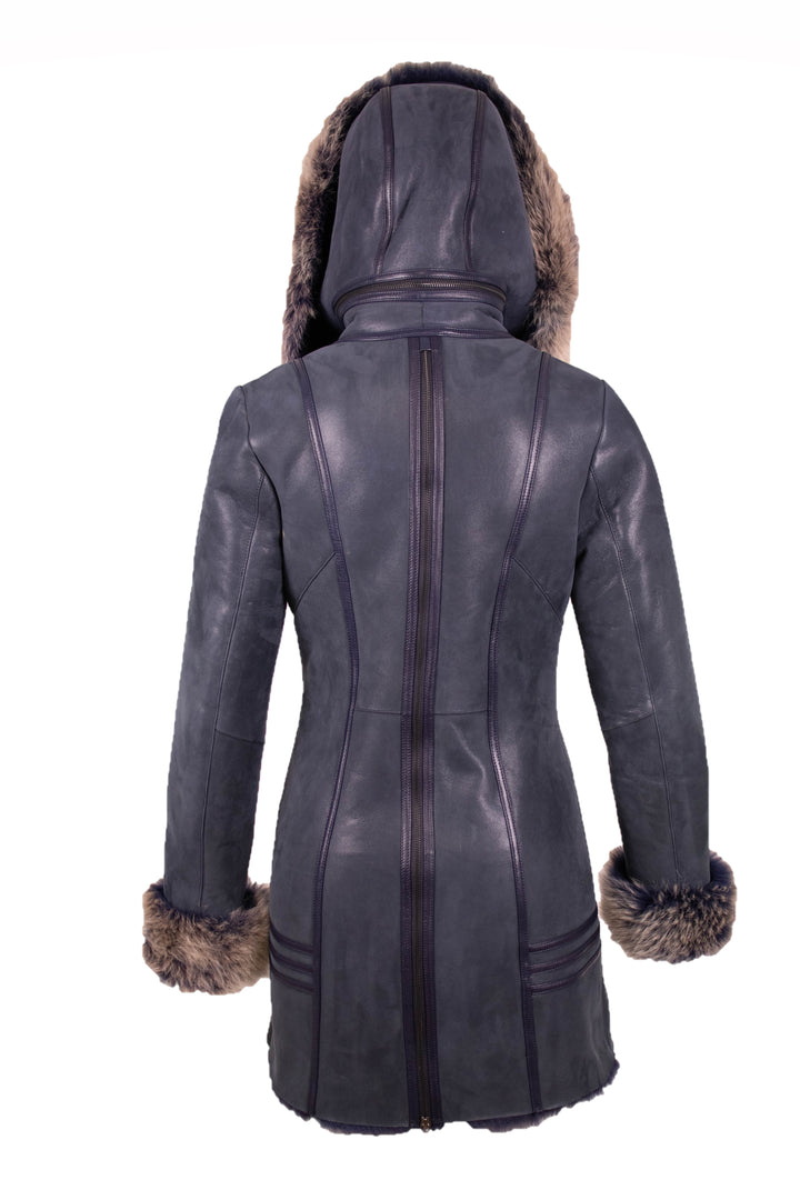 Shearling Coat With Detachable Hood