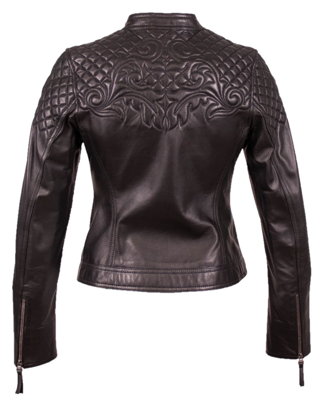 Quilted Leather With Fox Jacket