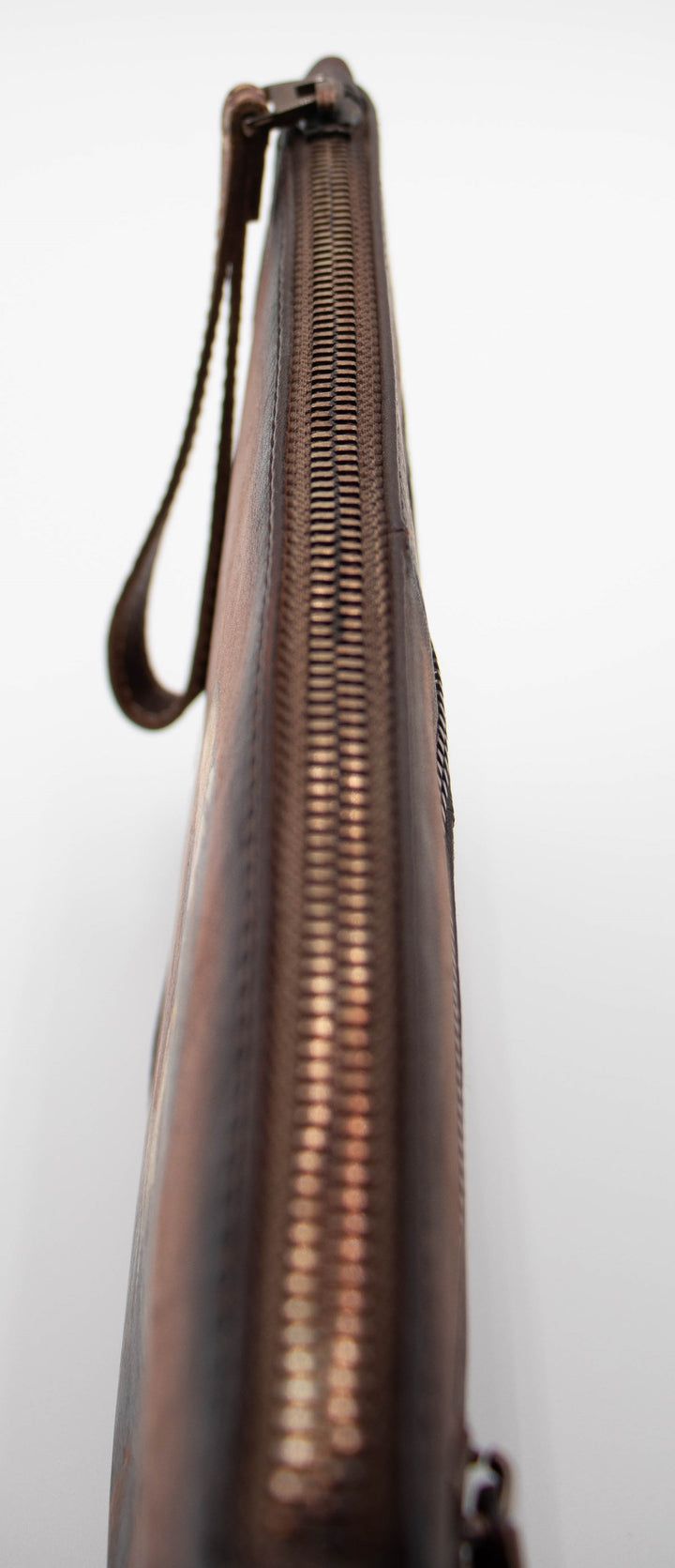 Hand Painted Leather Clutch Bag