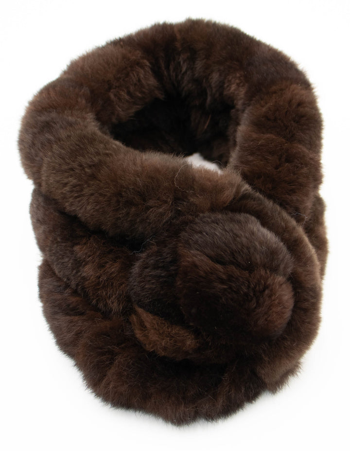Rex Rabbit Fur Convertible Headband and Scarf