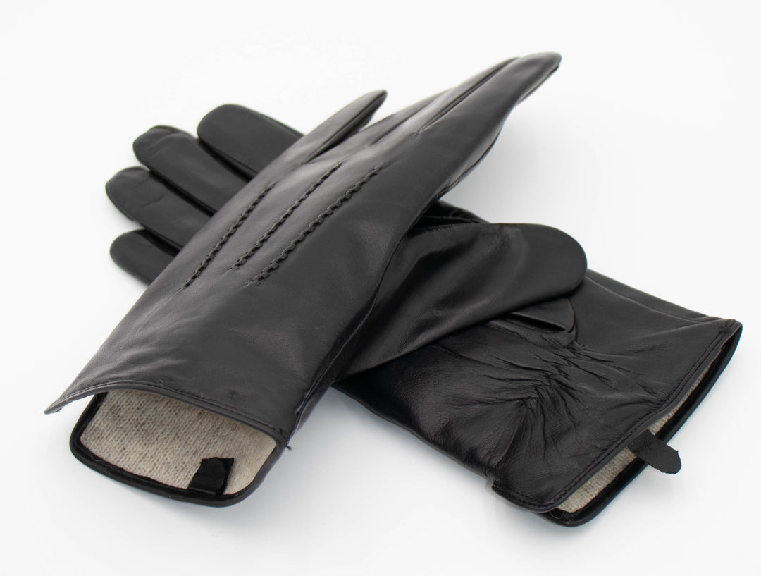 Cashmere Lined Leather Gloves
