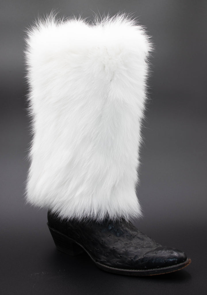 Knitted Fox Adjustable Fur Leg Warmers