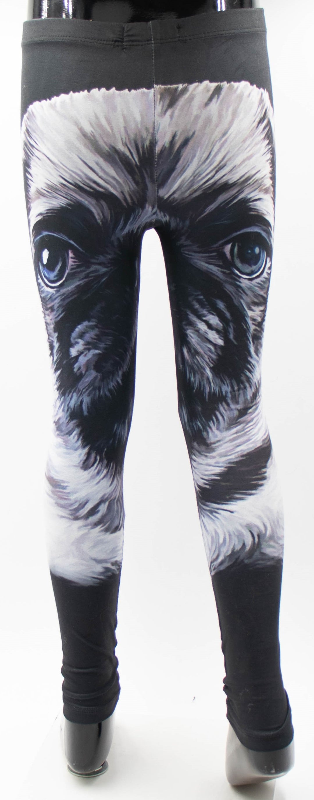 Pug Print Girls Leggings