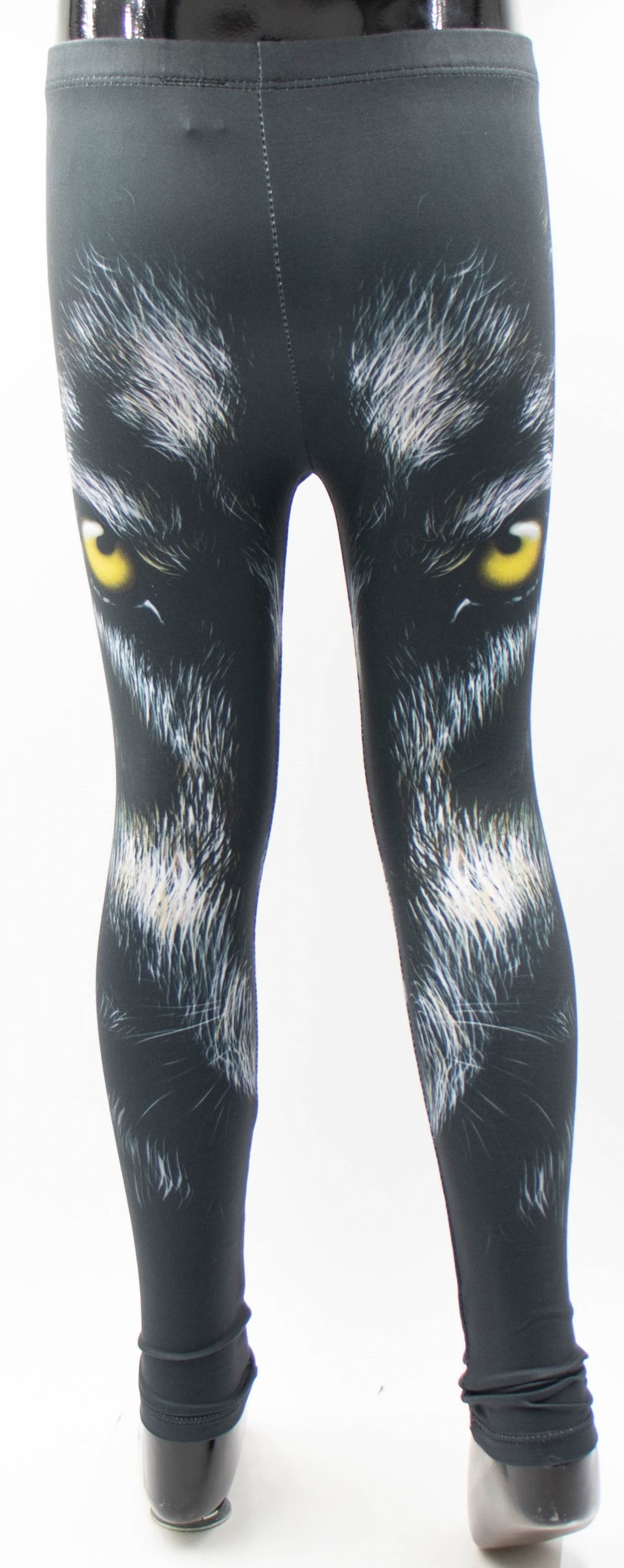 Wolf Print Girls Leggings