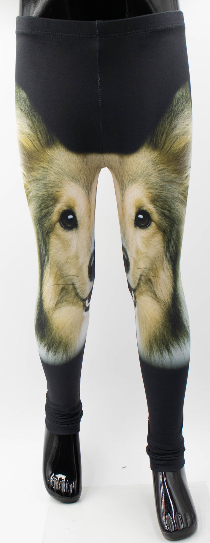 Collie Print Girls Leggings