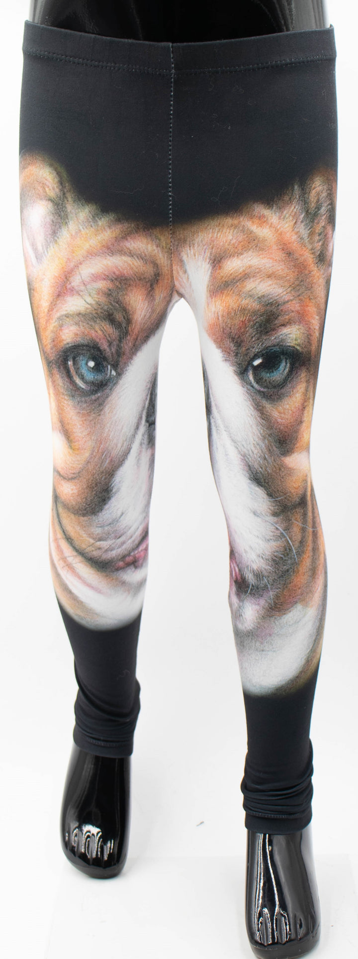 Bulldog Print Girls Leggings