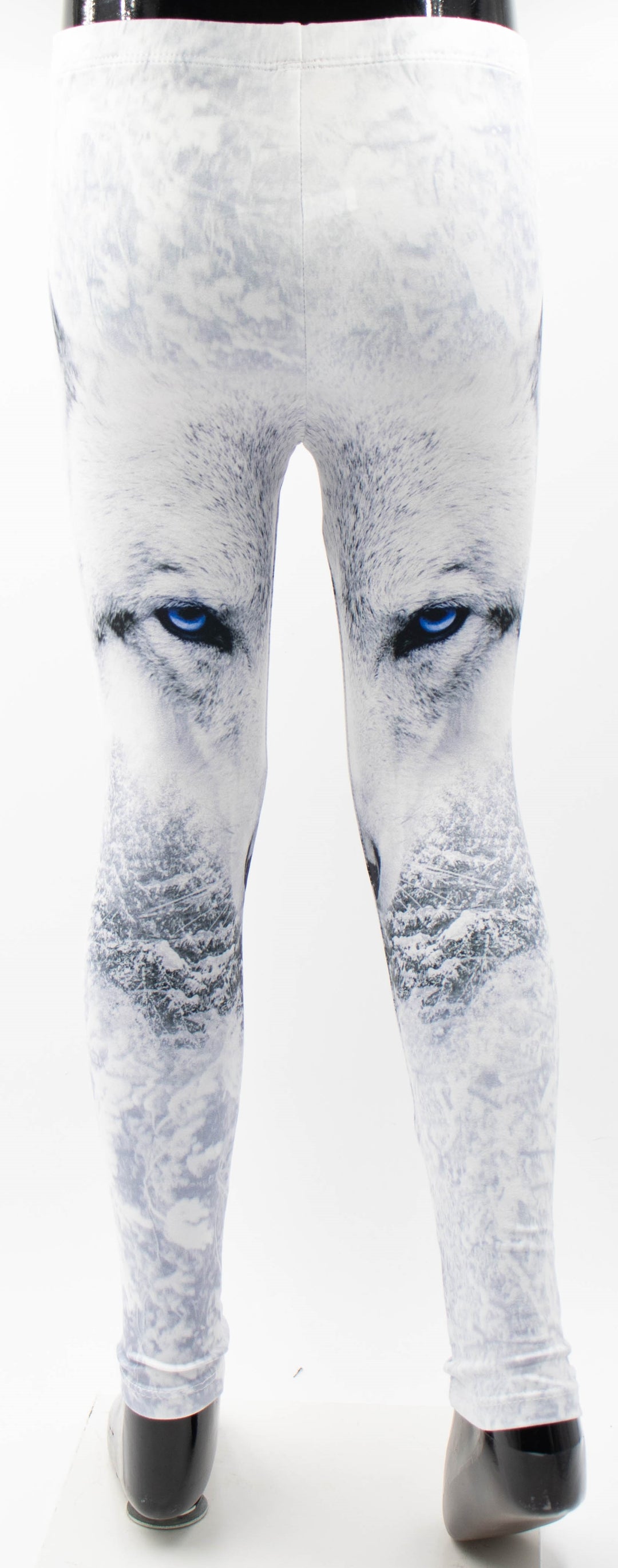 Wolf Print Girls Leggings