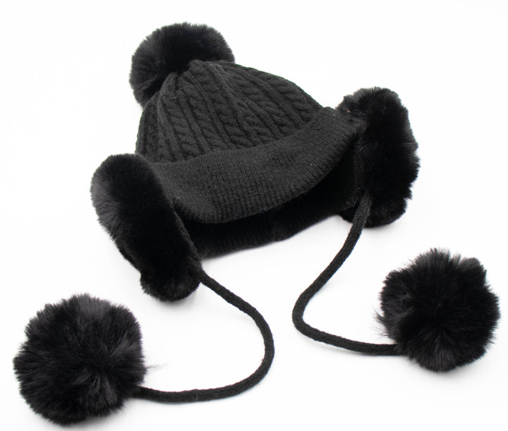 Faux Fur Knit Hat