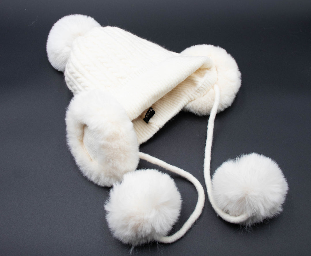 Faux Fur Knit Hat