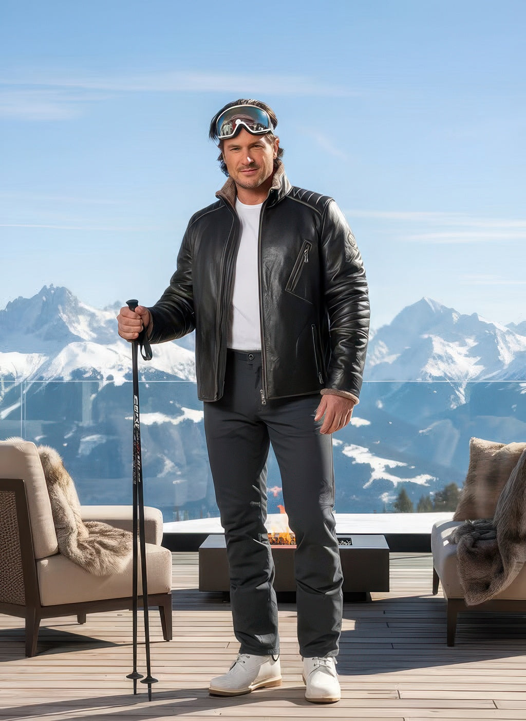 Mens Shearling Coat