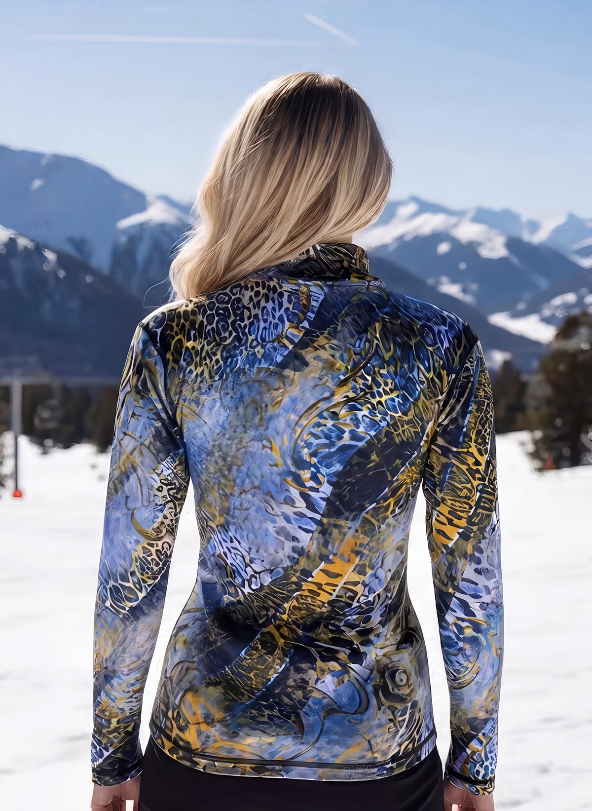 Mid-Layer Snake Print Top | Denimaxx