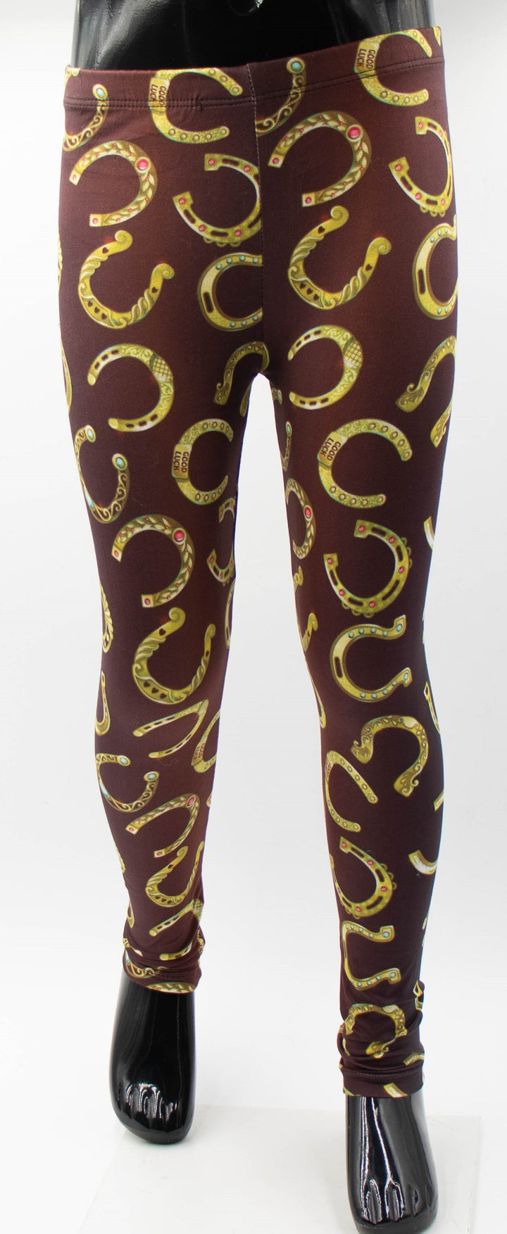 Horse Shoe Print Kids Leggings