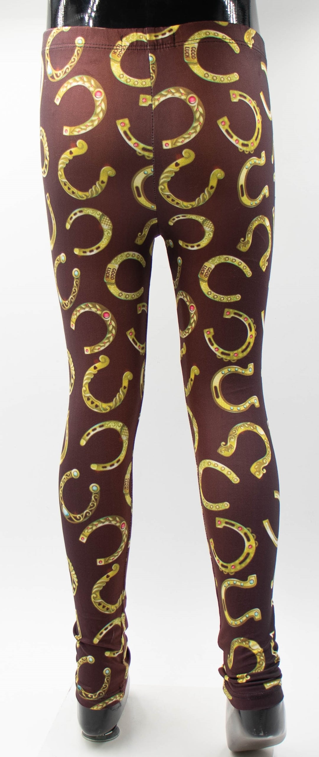 Horse Shoe Print Kids Leggings