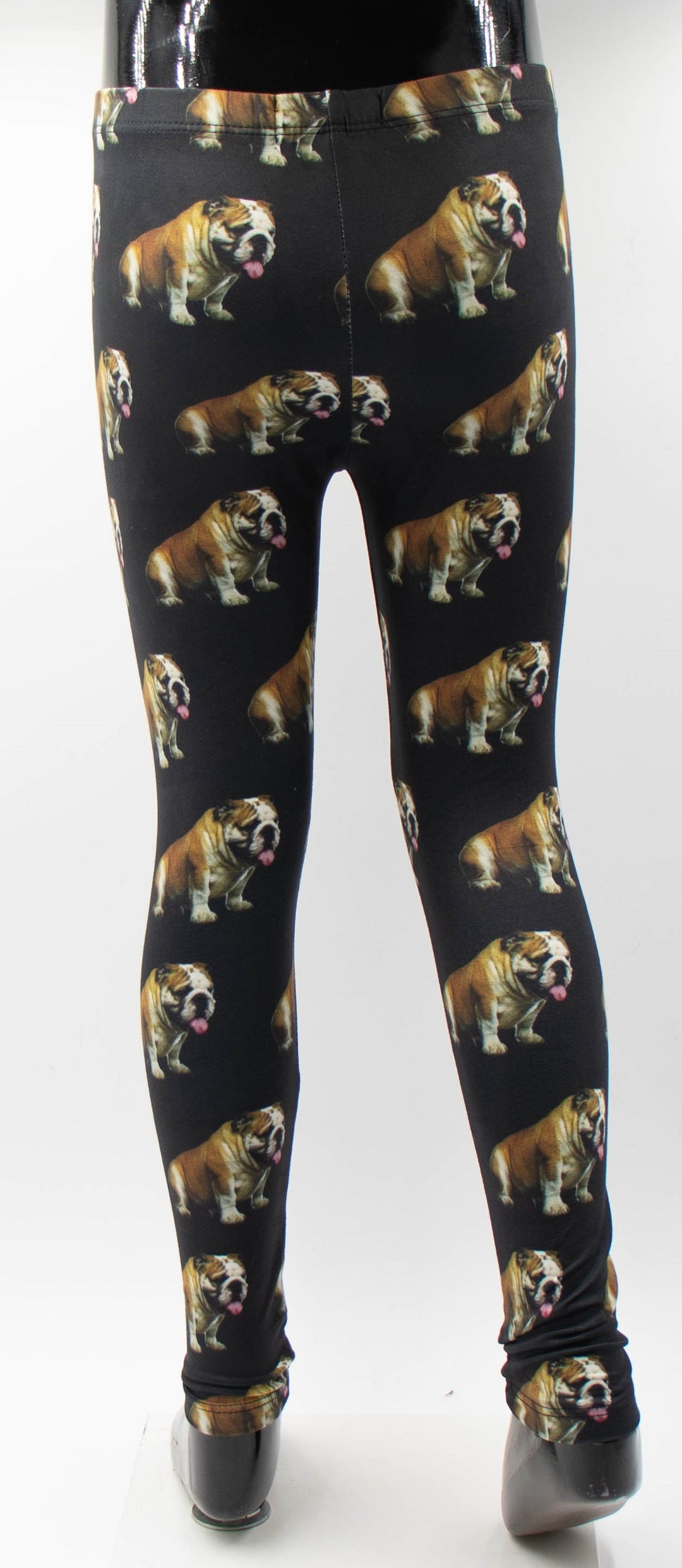 Bulldog Print Kids Leggings