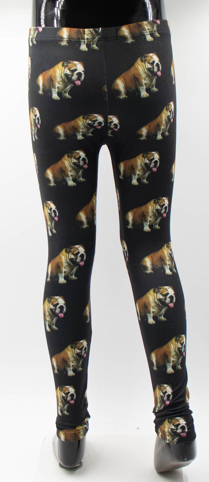 Bulldog Print Kids Leggings